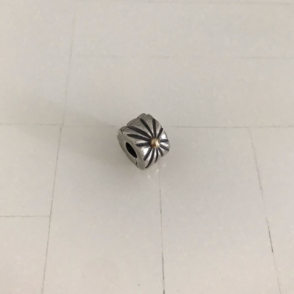 Pandora Classic Two Tone Sunburst Charm - Picture 1 of 3